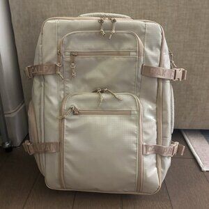 NWT Calpak Terra 26L Laptop Duffel Backpack in White Sands